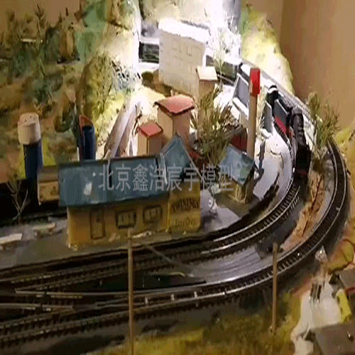 S比例火車鐵道沙盤模型，DIY火車軌道模型制作