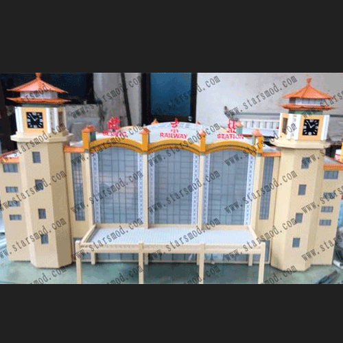 沙盤模型制作---北京站建築模型